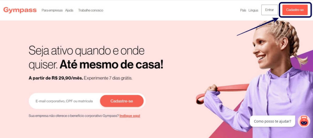 Saiba como fazer seu cadastro pelo site do Gympass e aproveitar seu benefício como membro da Sami